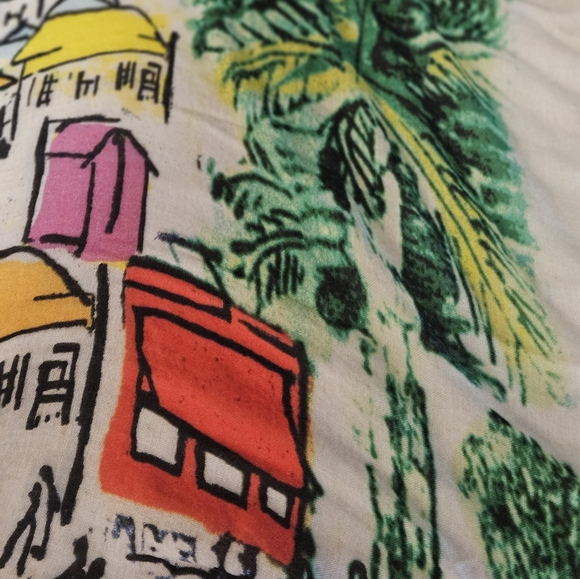 Chico's Tropical Print Island Vibe Oblong Scarf 24" x 72" - Picture 8 of 13